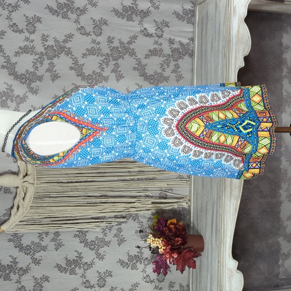 Flying Tomato Bright Pattern Sleeveless Dress - image 7